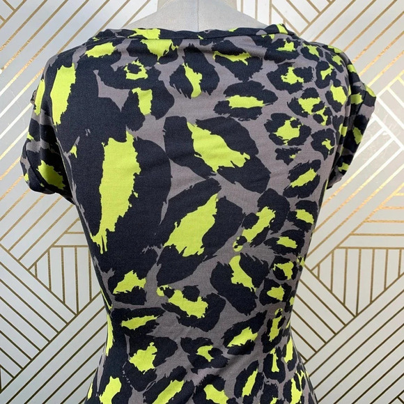 Diane von Furstenberg Vintage Ruched Leopard‎ Dress - Picture 9 of 12